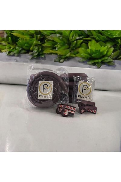 playsafe 10 Jumbo 2 Mt. Edge and 4 Names. Corner Protector Set Brown