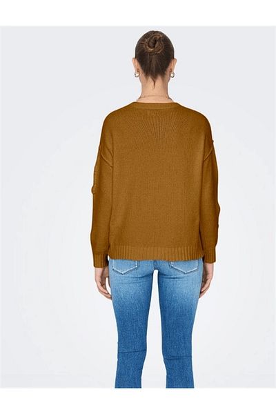 Lale Moda Letter Knitted Knitted Sweater