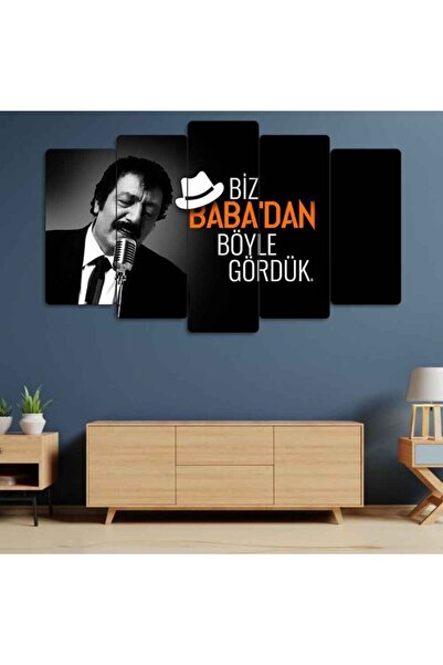 TABLOX Müslüm Baba Müslüm Gürses - 5 Parçalı Tablo