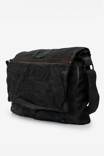 old cotton cargo Χαλαρή τσάντα ώμου από βαμβάκι Postman Laptop Σχολείο Ταξίδι Καθημερινή Vintage Retro - Mulater Bag 8128
