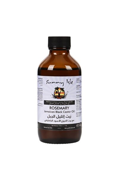 Sunny Isle زيت إكليل الجبل مع زيت الخروع الأسود الجامايكي 118 مل