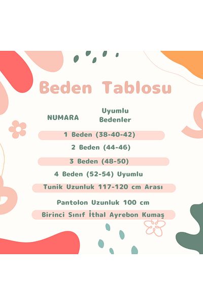 Enans Design Γυναικείο Hijab Σετ 2 τεμαχίων Τούνικ & Παντελόνι