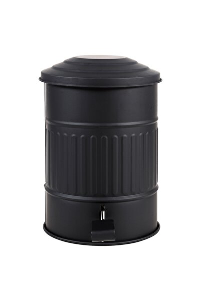 Mudo Home Pedallı Çöp Kovası Mat Siyah 8 Lt