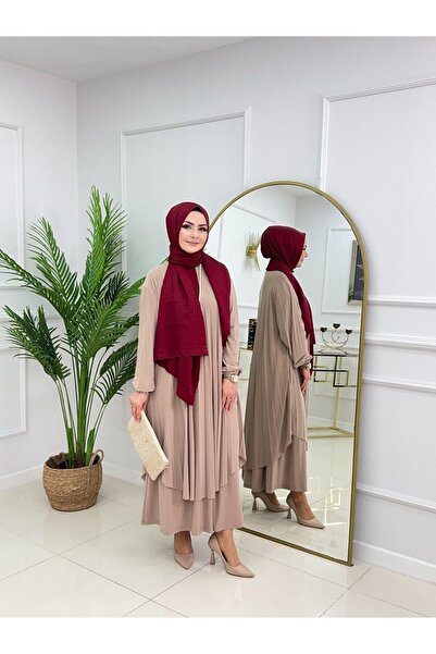 Enans Design Set de îmbrăcăminte islamică din două piese cu tunică și fustă p...