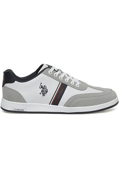 U.S. Polo Assn. U.S.POLO ASSN.KARES PU 3PR WHITE COMFORT CASUAL ANATOMIC SNEAKER