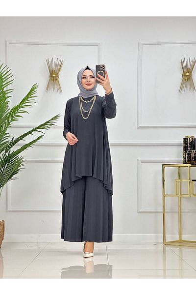 VALENS BOUTİQUE Women's Hijab 2 Piece Set Trousers & Tunic