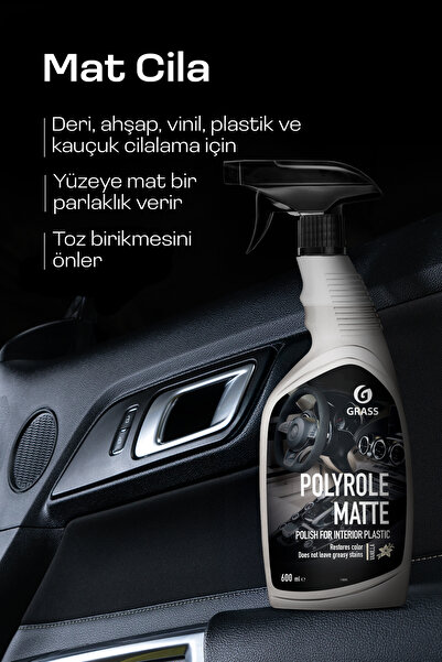 GRASS Polyrole Matte Torpido Parlatıcı Temizleyici Araba Içi Konsol Göğüs Ara...