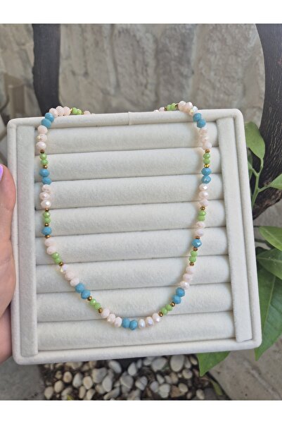 Panelya اليدوية كريستال الخرزة الربيع قلادة