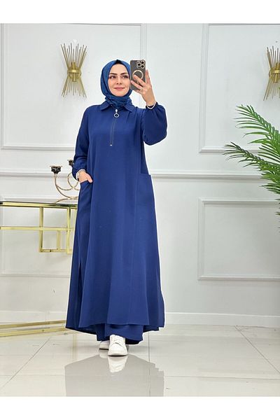 Enans Design Women's Hijab Clothing 2-Piece Set Tunic & Trousers