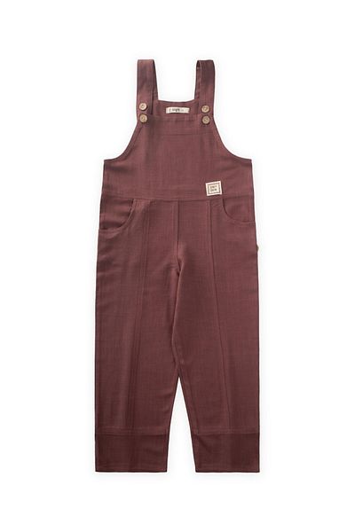 Cigit Wide Leg Linen Salopet 2-7 Years Old
