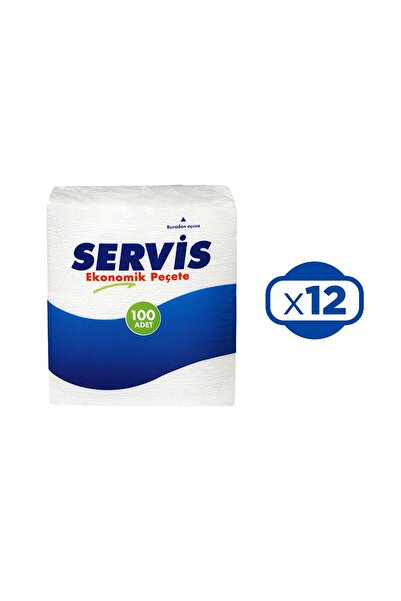 Servis مناديل 100 × 12 قطعة