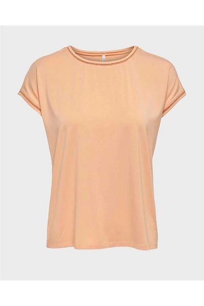 Lale Moda Viscose collar lace t-shirt