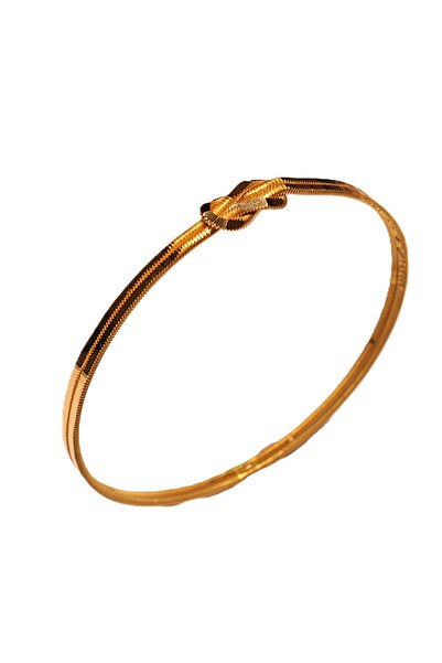 Hakan Güler Kuyumculuk 22 Ayar Altın Işçiliksiz Aşk Düğümü Model Bilezik