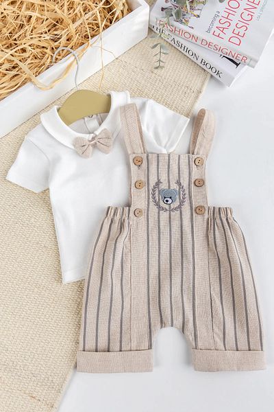 Babymod Baby Boy 100% Cotton Summer Salopet Jumpsuit Set