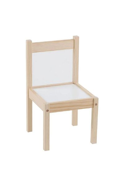 OEM Scaunel din lemn pentru copii, dimensiune 29x29x50.5 cm, greutate maxima 30 kg
