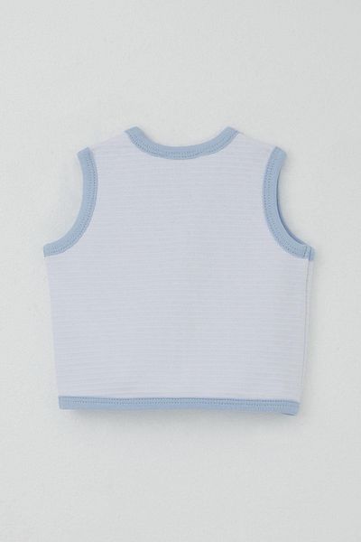 Breeze Baby Boy Vest Buttoned 0-9 Months, White