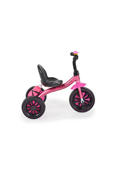 OEM Byox Cavalier Lux Pink children's tricycle with water bottle holder, EVA rubber wheels, metal structure