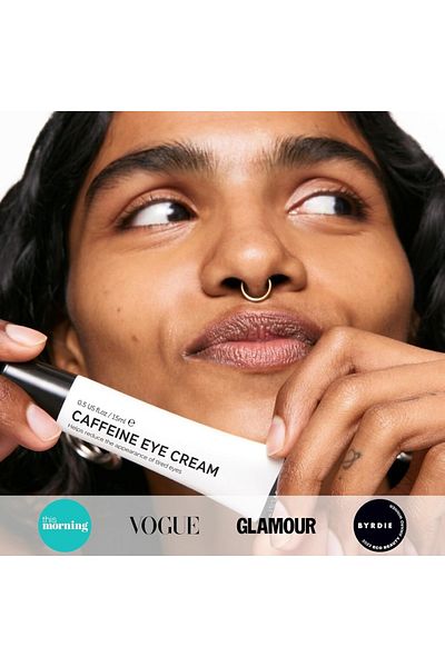 THE INKEY LIST Caffeine Eye Cream 15ml – Brightens, De-Puffs & Hydrates Tired Under-Eyes