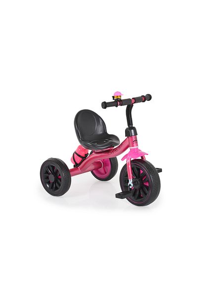OEM Byox Cavalier Lux Pink children's tricycle with water bottle holder, EVA rubber wheels, metal structure