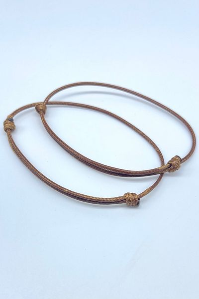 Concept HuBuTU Minimal Slide Lock Korean Rope Men's Bracelet (2 Pieces)