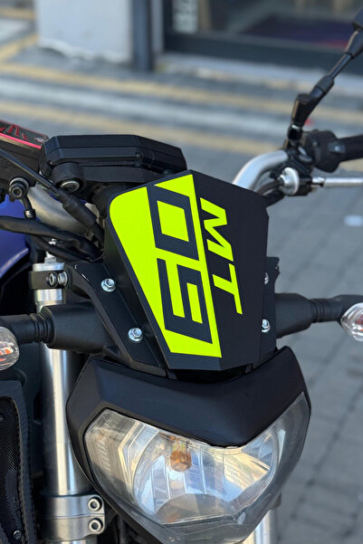 Banxtre Yamaha MT-09 için Neon Sarı Kafa Sticker Etiket (1 Adet)