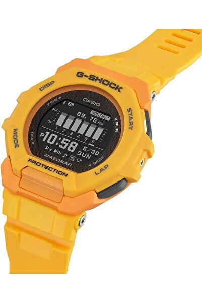 Casio G-Shock Gbd-300-9Dr Yellow Color 20 Atm Water Resistant New Bluetooth Connectivity Men's Wristwatch