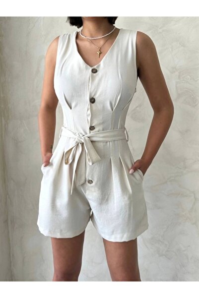 KAZAX Jumpsuit with Belt Shorts