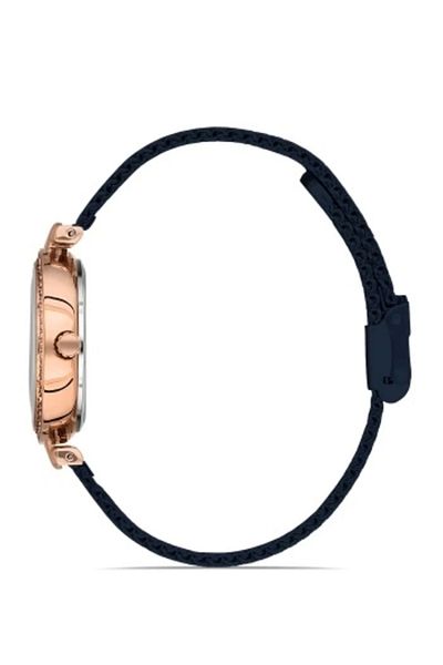 FERRO Navy Blue Straw Cord Women's Wristwatch F2665C-T