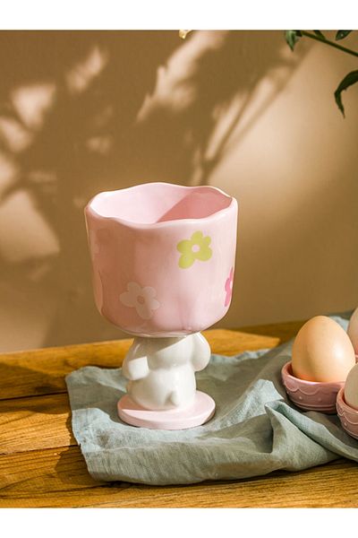 LC Waikiki Lcw Wai̇ki̇ki̇ Home Mixed Rabbit Printed Ceramic Bowl 15 cm