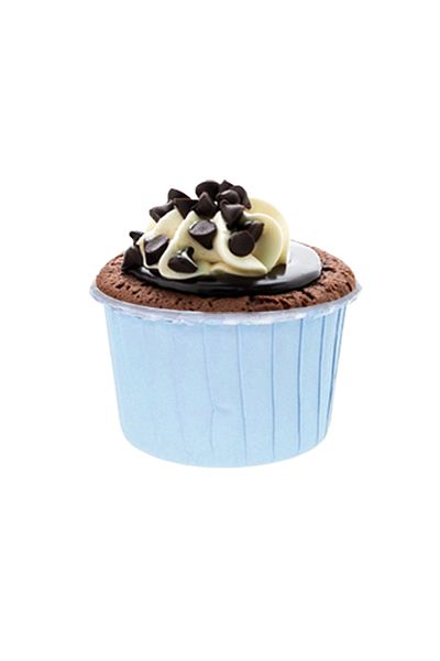 Trend Hediye Sepeti 50's Baby Blue Light Blue Muffin Cupcake Mold Cake Capsule Cake Mold, Airfryer Compatible