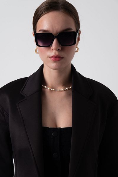 Aqua Di Polo 1987 Beverly Black Women's Square Sunglasses Apsn012901