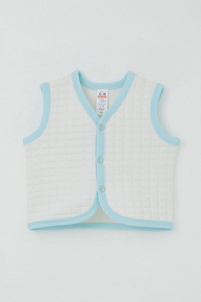 Breeze White Baby Boy Vest - Buttoned, 0-3 Months-9 Months