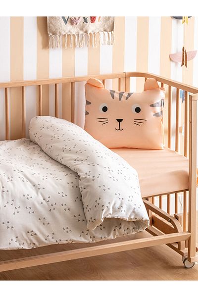LC Waikiki Colorful Store Lcw Home Mixed Patterned Cotton Baby Duvet Cover Set