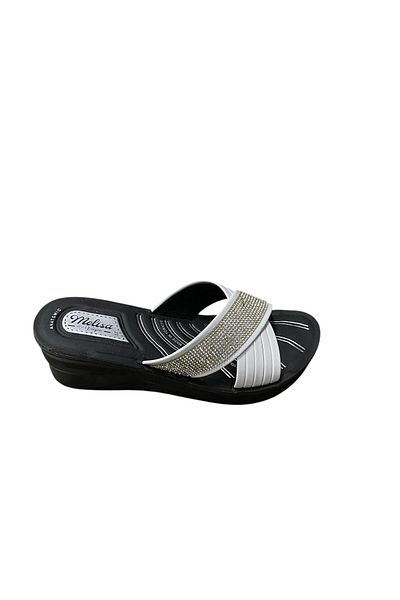 VİZYON Women's Wedge Heel Slippers