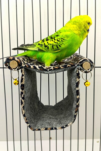 ozzipetshop Saçaklı Muhabbet Kuşu Yatağı - Sıcak Tutan, Yıkanabilir Kuş Yuvas...