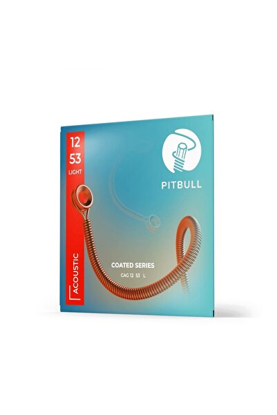 Pitbull Strings Coated Series Acoustic Guitar String Cag 12-53 L