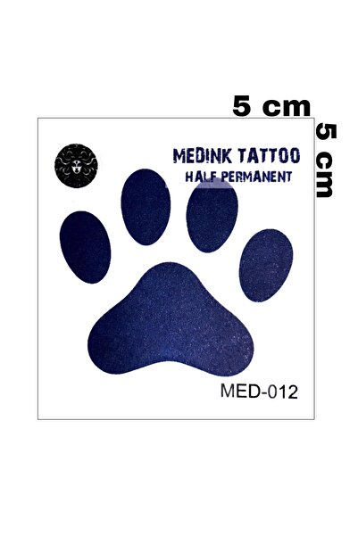 Mecit Tuhafiye 1 AY KALICI PATİ MİNİMAL BİLEK VUCUT İÇİN GEÇİCİ DÖVME