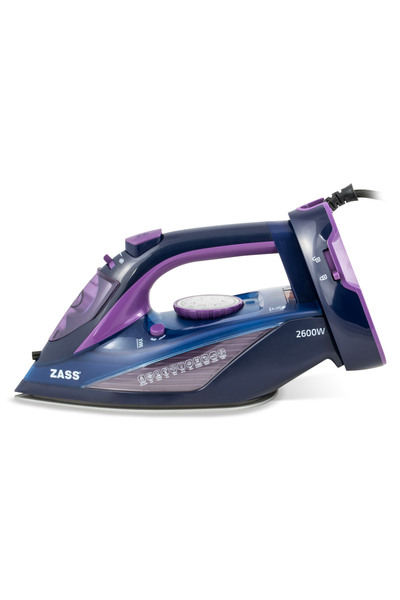 Zass 2 in 1 Steam Iron A 23, 2600W, Ceramic Soleplate Dual Use with Cord and Cordless Steam 140g/min