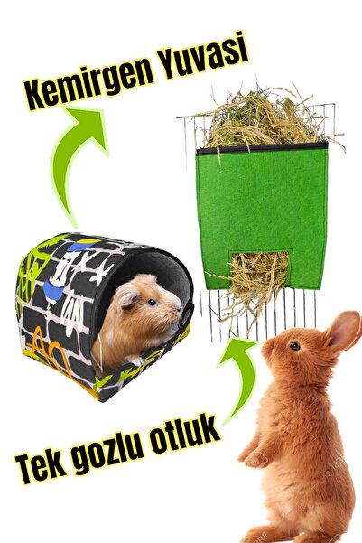 ozzipetshop Tavşan Uyuma Ve Dinlenme Yuvasi - Yonca Torbasi