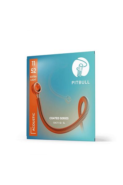 Pitbull Strings Coated Series Acoustic Guitar String Cag 11-52 El