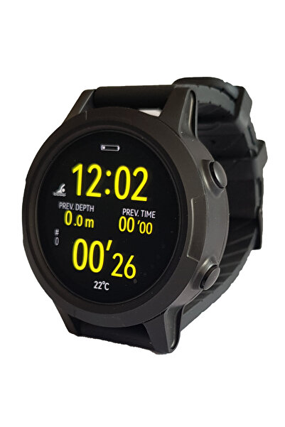 Mikrosub MS1 Mikrosub Serbest Dalış Bilgisayarı (Siyah Kayış)