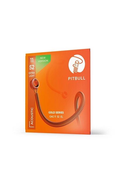Pitbull Strings Gold Serial Acoustic Guitar Tool String Gag 11-52 El Extra Light Phosphor Bronze