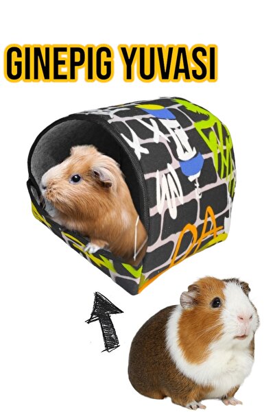 ozzipetshop Ginepig Uyku Yuvası - 1500 Gr'a Kadar Ginepig Için Konforlu Dinlenme Evi