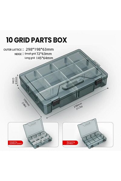 Choice 0301 AIRAJ Fishing Tackle Box Large Capacity Fishing Accessories Tool Storage Box Fish Hook Lure Fak