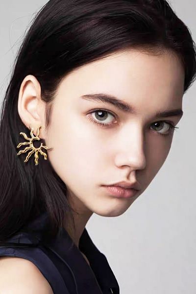 ARTEMİSİA Women's Special Design Sun Model Earrings