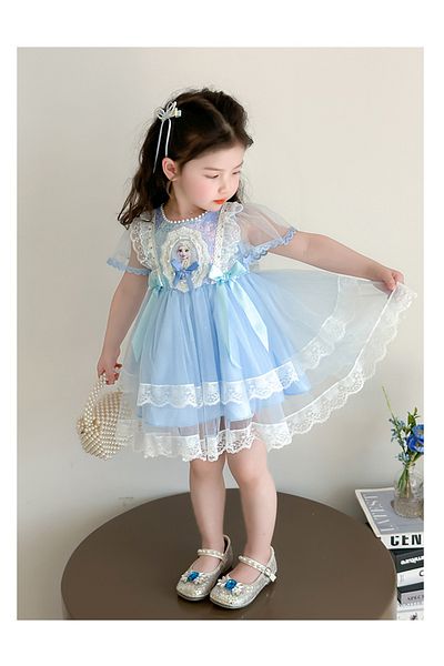 nannie Rochiță albastră pentru fete Princess Iris - 18-24 luni
