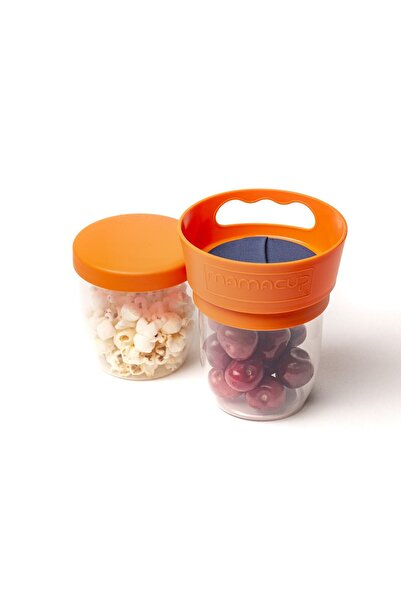 MamaCup Dökülmeyi Önleyen Atıştırmalık Kap Turuncu