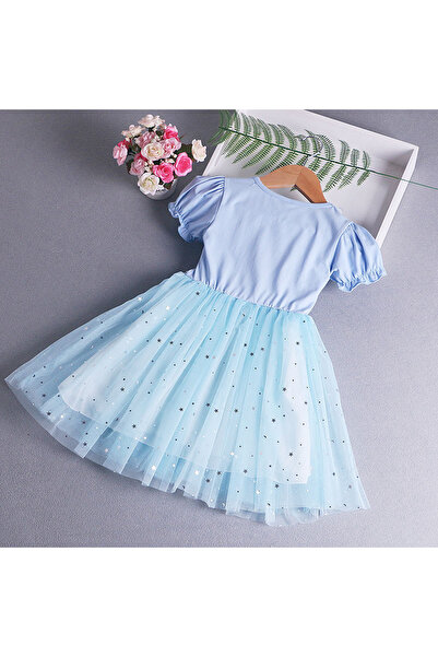 nannie Blue Princess Cassandra Dress - 5-6 years