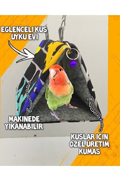 ozzipetshop Sevda Papağanı Için Özel Uyku Ve Dinlenme Hamağı Oyuncak