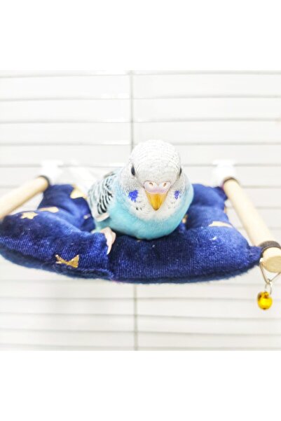ozzipetshop Muhabbet Kuşu Yastıklı Dinlenme Tüneği Kuş Yastığı